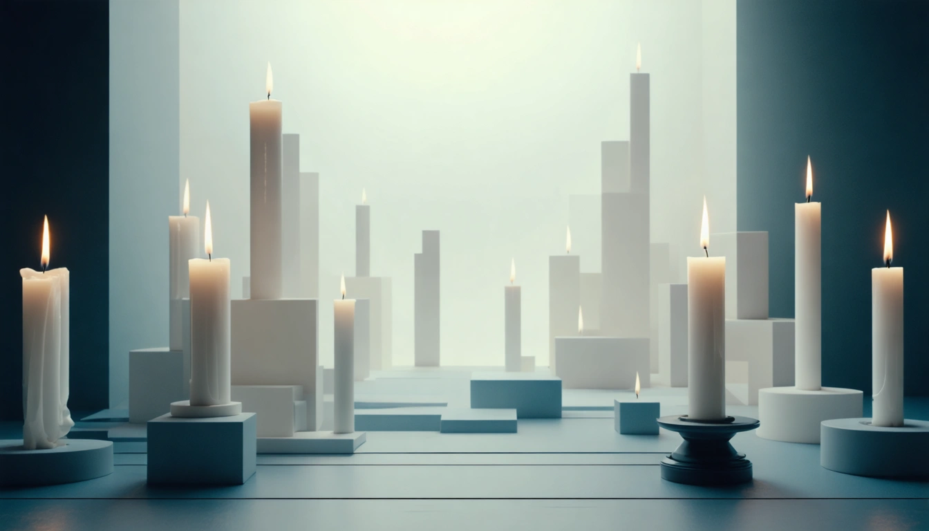 Neon city skyline overlayed with ascending trading arrows